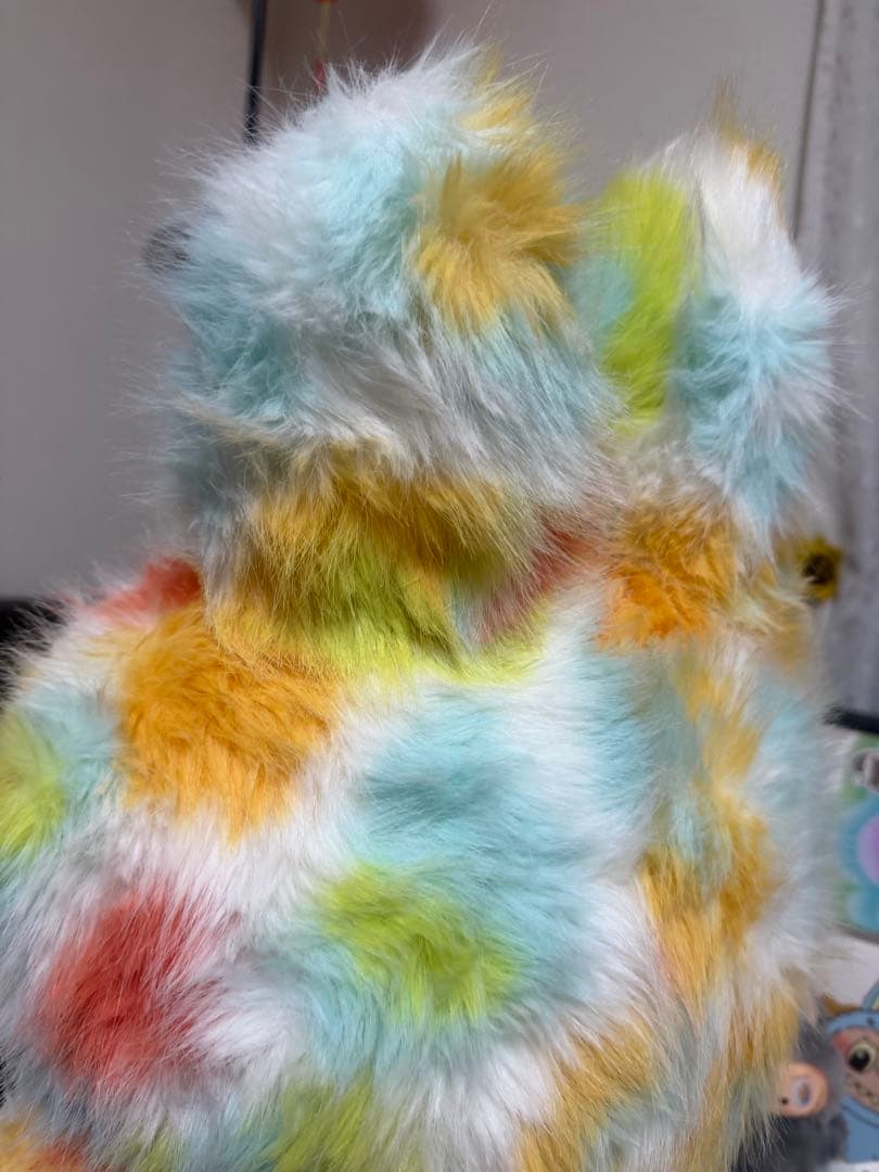 超特大60cmマカロンジモモ 夢色ふわもこ オレンジびれ スペシャルオーダー