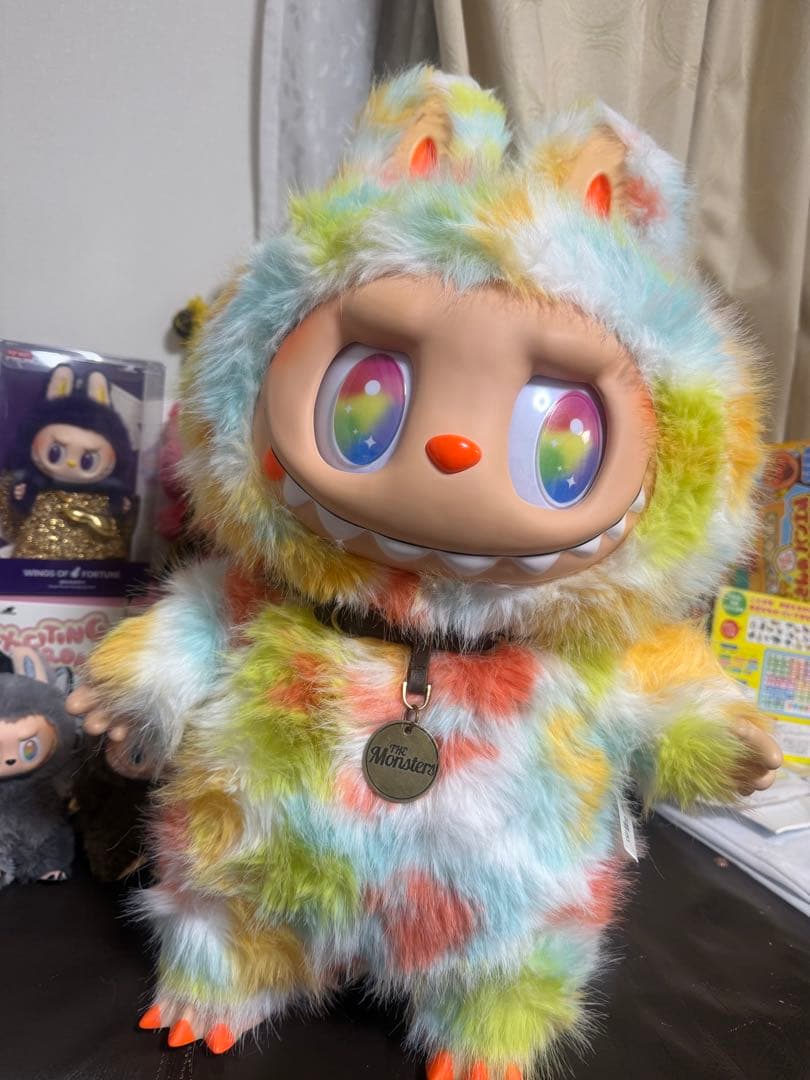 超特大60cmマカロンジモモ 夢色ふわもこ オレンジびれ スペシャルオーダー