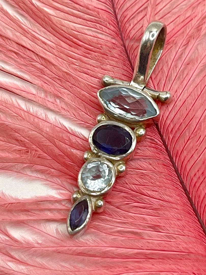 Shankari ジュエリー　ペンダントヘッド　アクアマリン、アメジスト