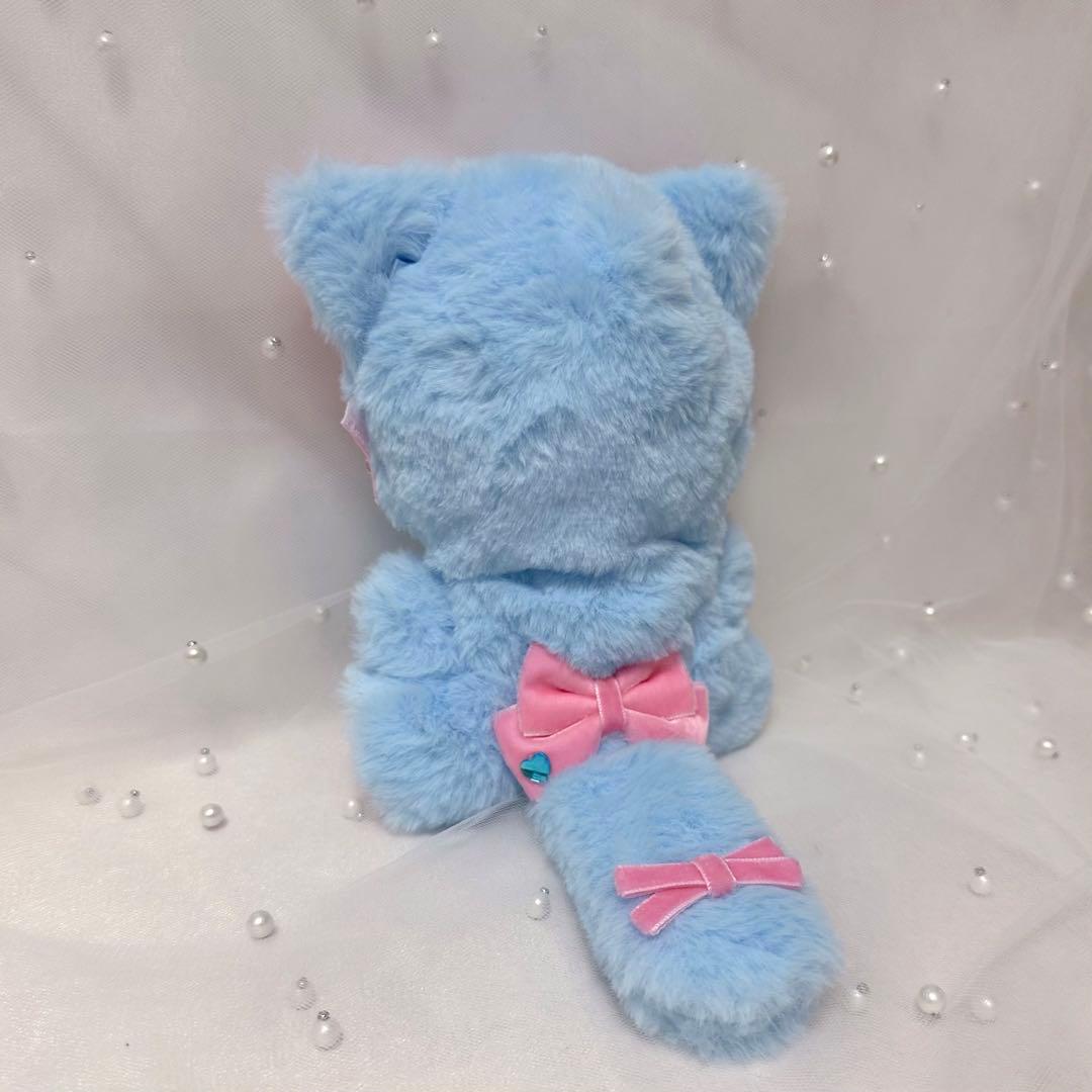 ぬい服 10~13cm おすわり ねこ 猫耳 ブルー ピンク