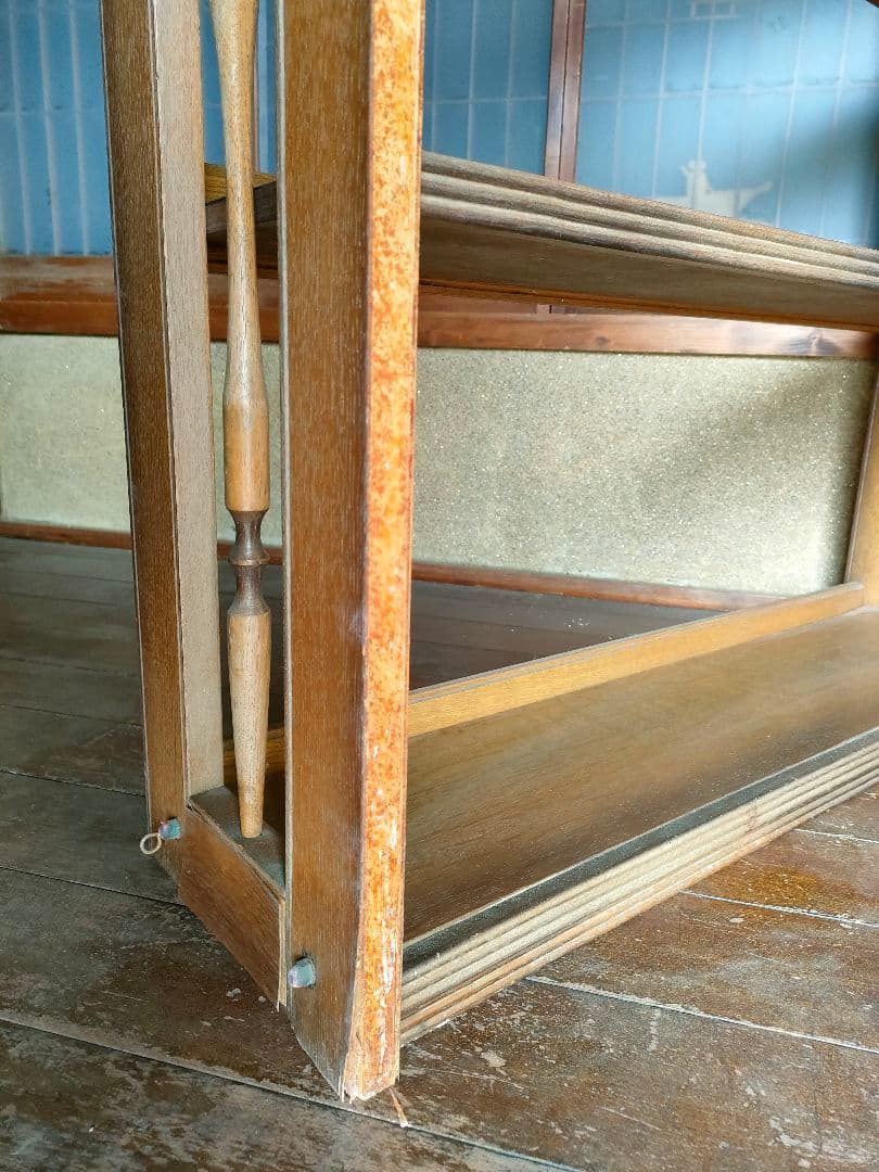 レトロな本棚　横91cm 高さ154cm(記載修正) 奥行26cm　シェルフ