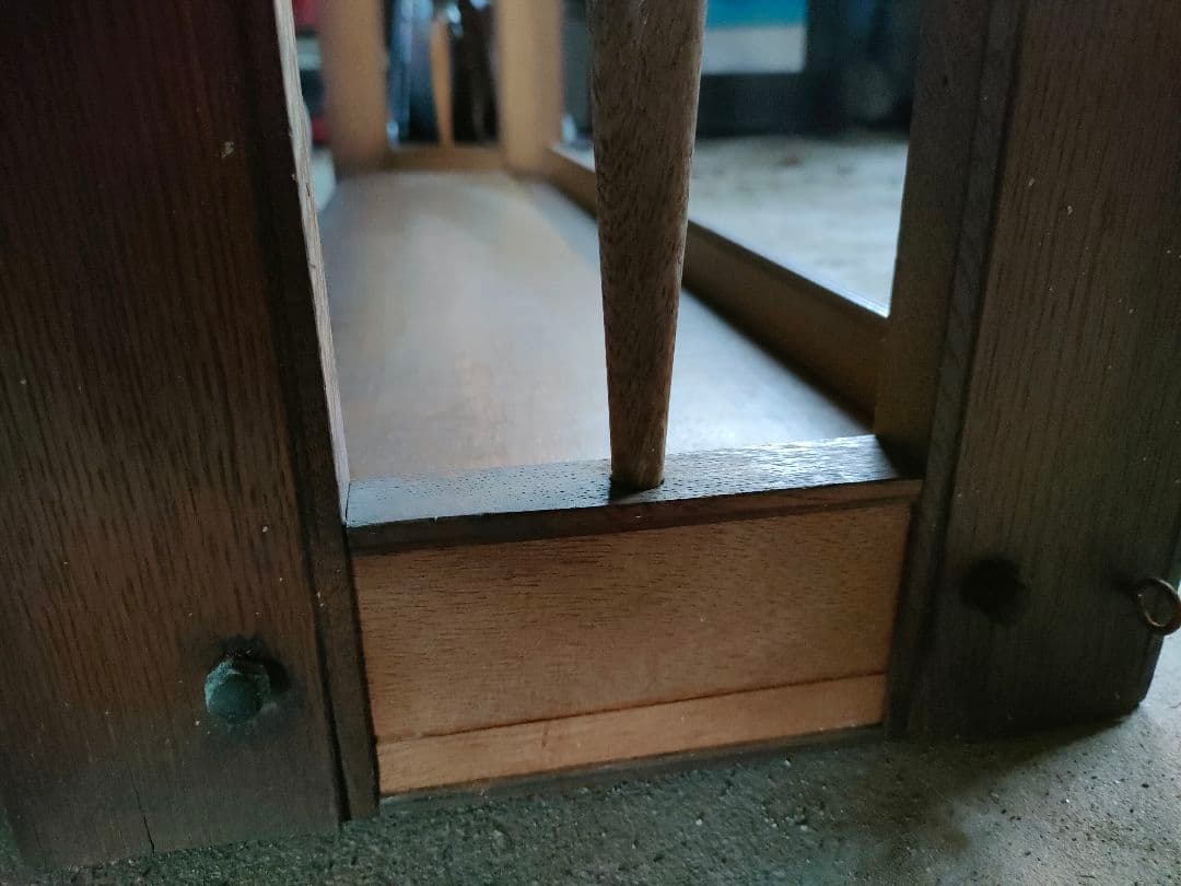 レトロな本棚　横91cm 高さ154cm(記載修正) 奥行26cm　シェルフ