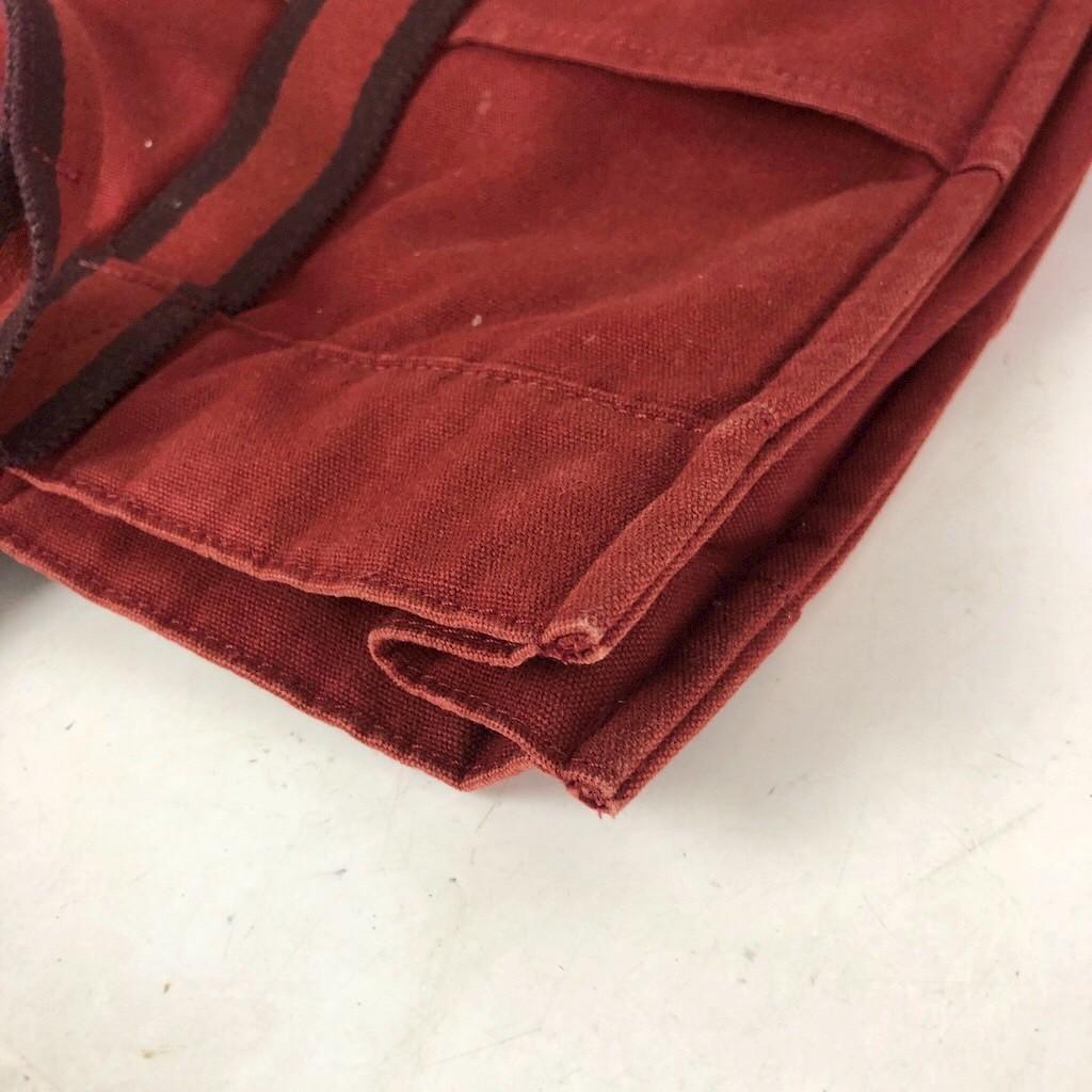 HERMES エルメス フールトゥMM キャンバス トートバッグ レッド