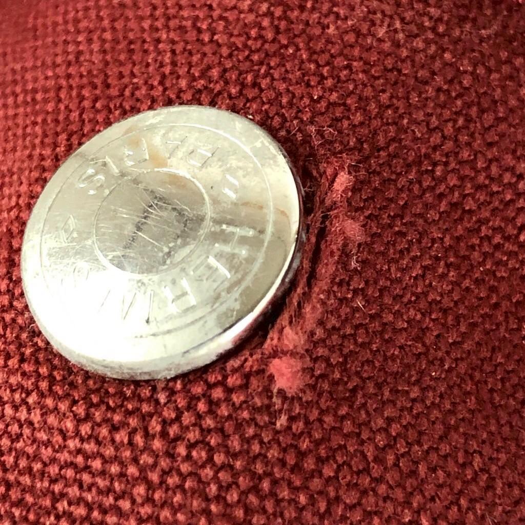 HERMES エルメス フールトゥMM キャンバス トートバッグ レッド