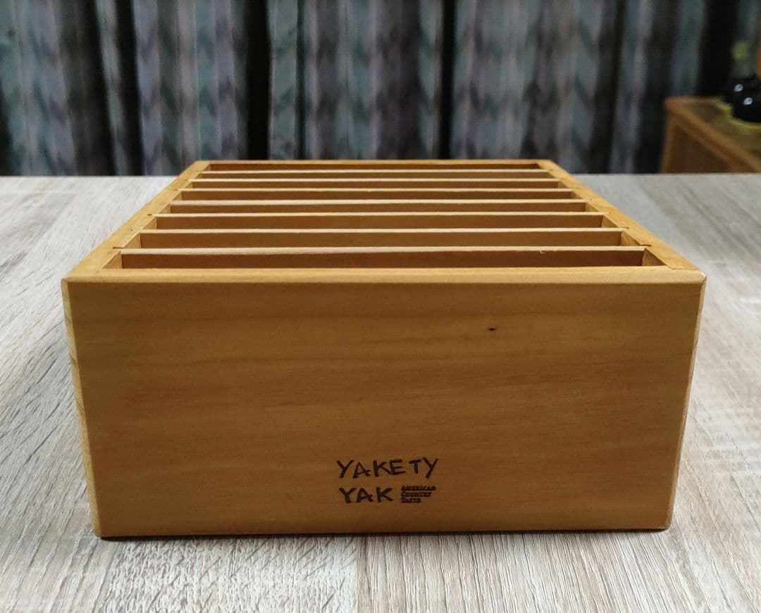 【新品】YAKETY YAK木製カードボックス/レターラック/カードスタンド
