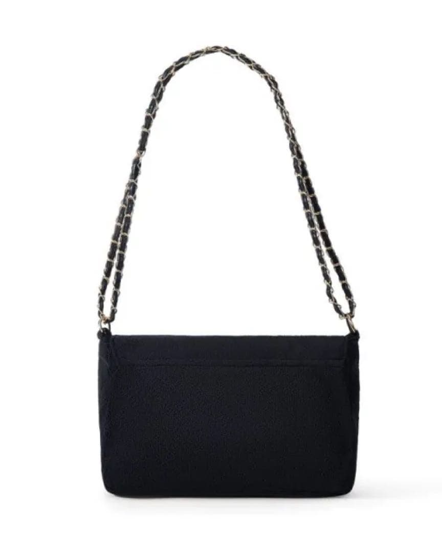 ニ*コ様 CHANEL シャネル ミニバッグ ポーチ ブラック×ブラックロゴ チ