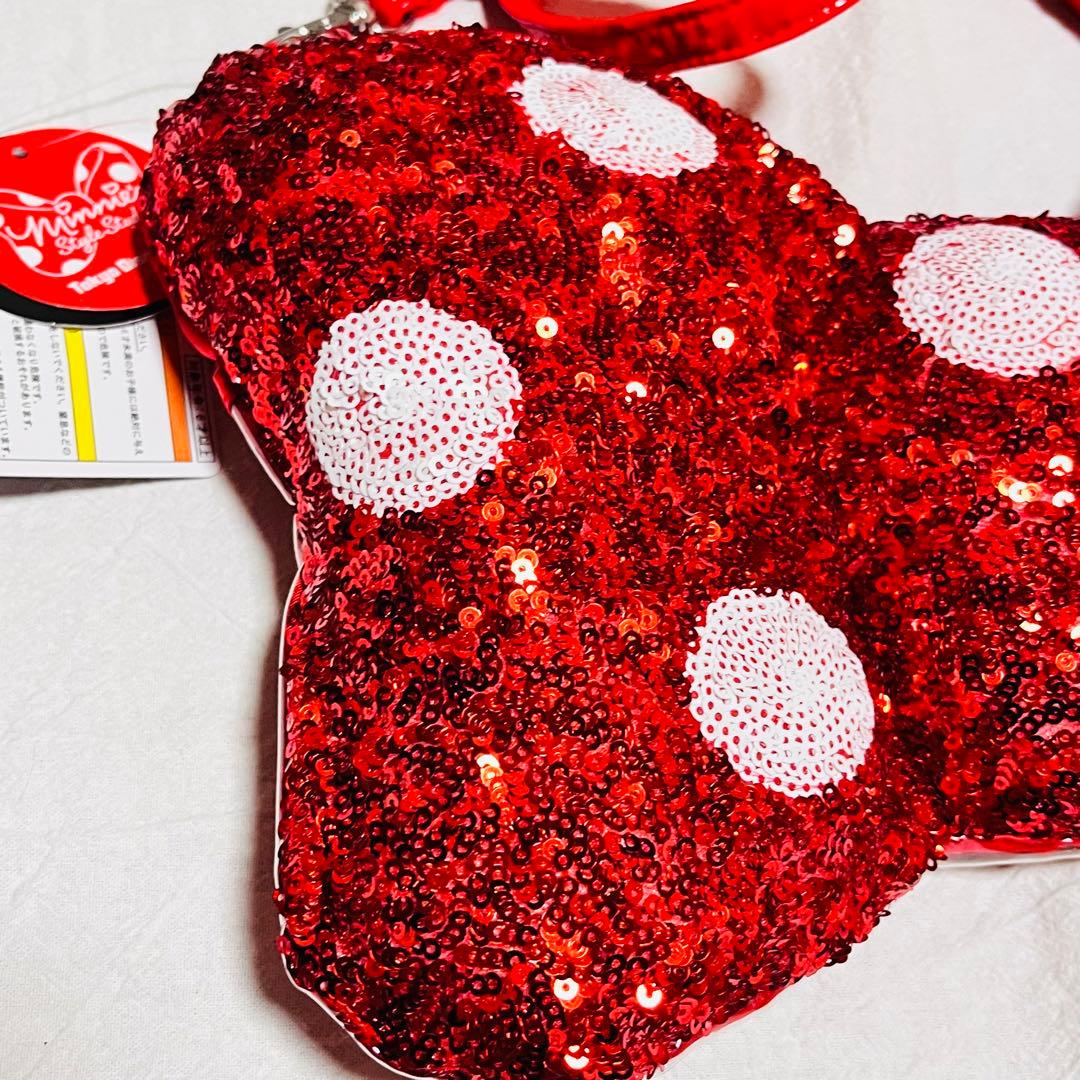 ディズニー　ミニー　スタイルスタジオ　スパンコール　リボン　ショルダーバッグ