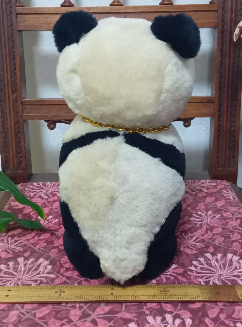 日中国交正常化記念の中国製作パンダ金色のチェーン付き