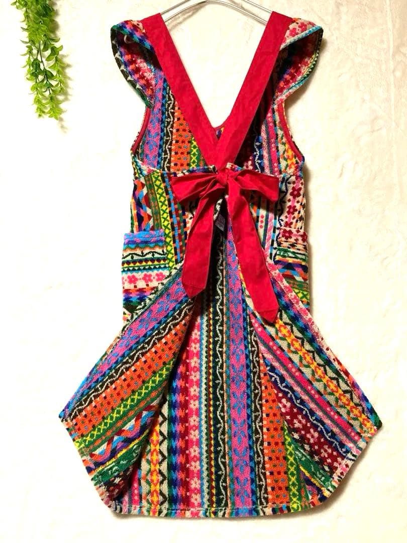 [新品同様]レイクアルスター カラカラ エプロン 厚手 日本製 綿100%