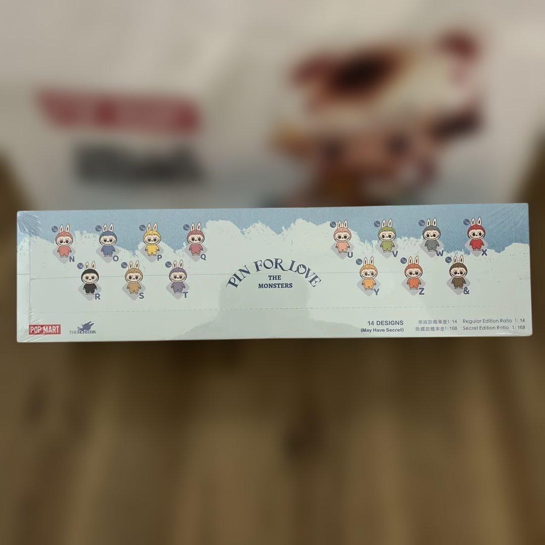 ラブブ LABUBU PIN FOR LOVE イニシャルアルファベット N〜Z