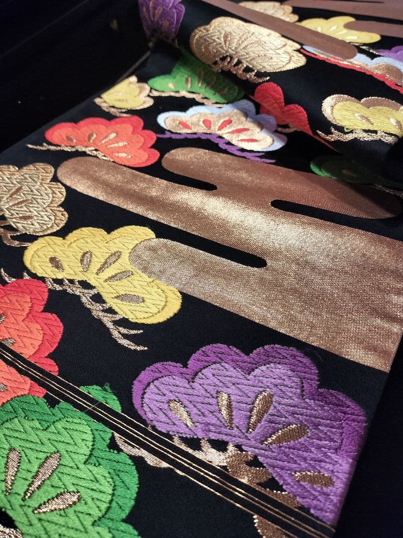 A919高級‼️縁起の良い松‼️節分‼️テーブルランナー2m12cm