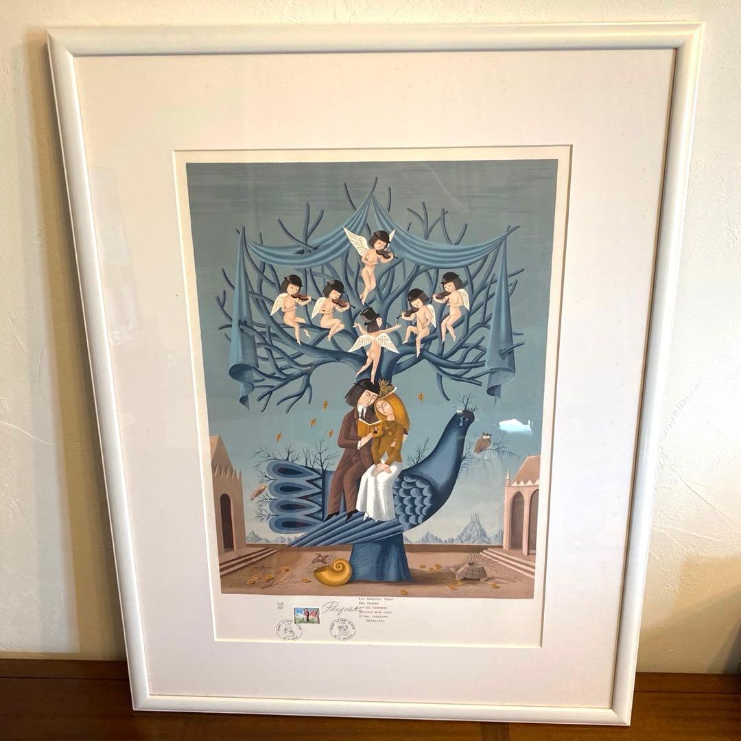 レイモン・ペイネ「秋のヴァイオリン」リトグラフ 版画