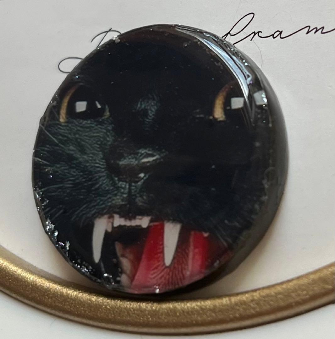 レジンヘアゴム♡シャーッヽ(`Д´)ノ黒猫ちゃん