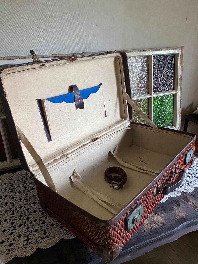 トランク 年代物 当時物レトロ アンティーク ビンテージ 昭和レトロ インテリア