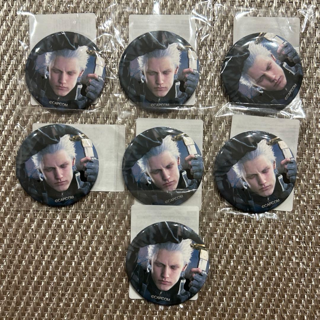 デビルメイクライ5　カプくじ　E賞缶バッジ　バージル　7点