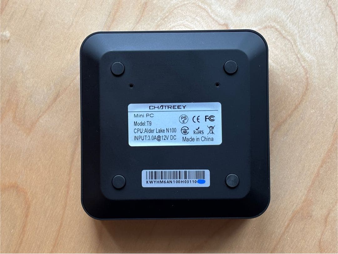 ☆ Chatreey T9 ミニPC Intel N100 中古動作品です！