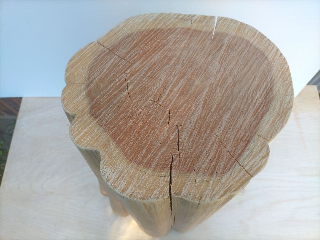 “山師の手作り” 樹齢100年 桧の切り株スツール キャンペーン期間限定