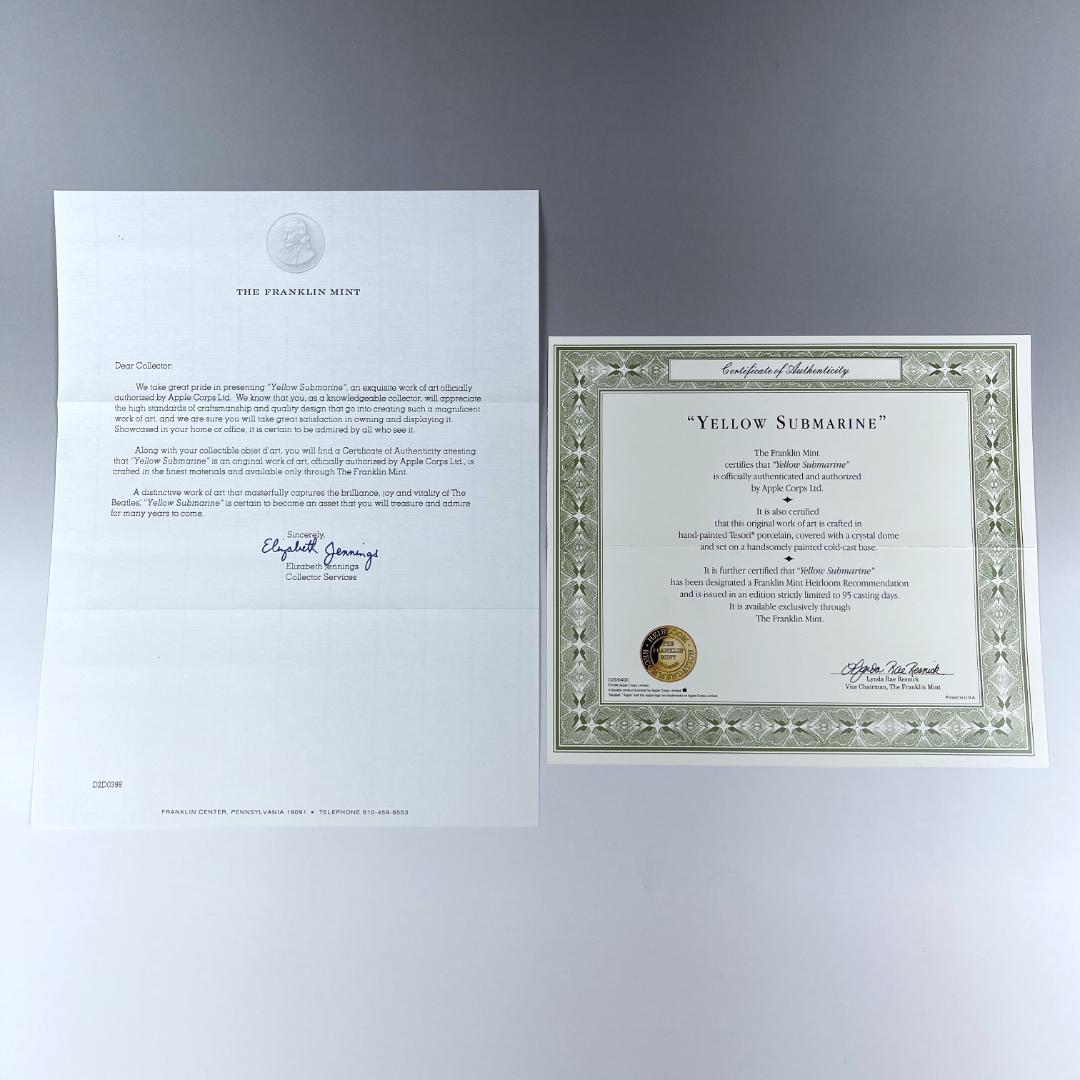 ビートルズ フランクリンミント オルゴール イエローサブマリン Beatles