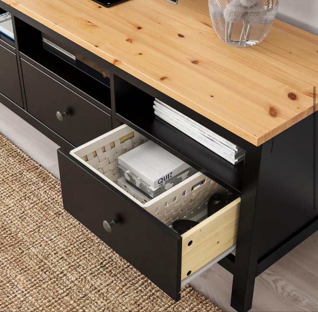 IKEA HEMNES ヘムネス　テレビ台　ブラックブラウン