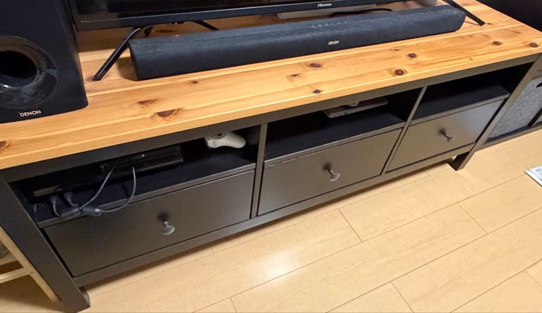 IKEA HEMNES ヘムネス　テレビ台　ブラックブラウン