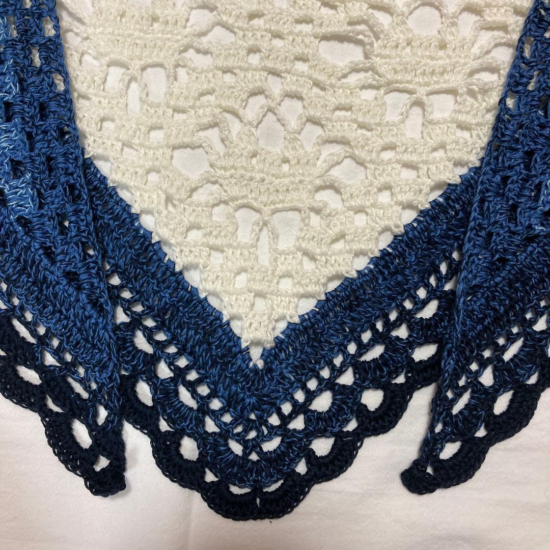 三角ショール　バレエ用　ハンドメイド　ねこ模様　⑤