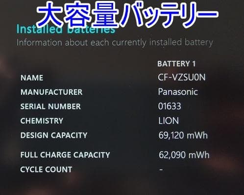 DVDマルチ付 Panasonic CF-SZ6