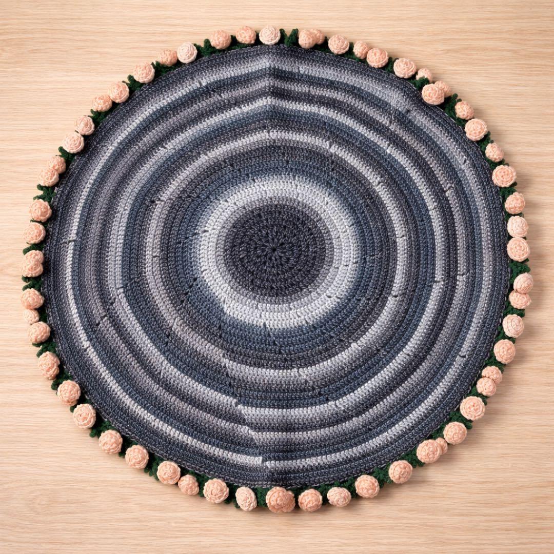 ブーケブランケット 花束ブランケット グラデーション かぎ針編み