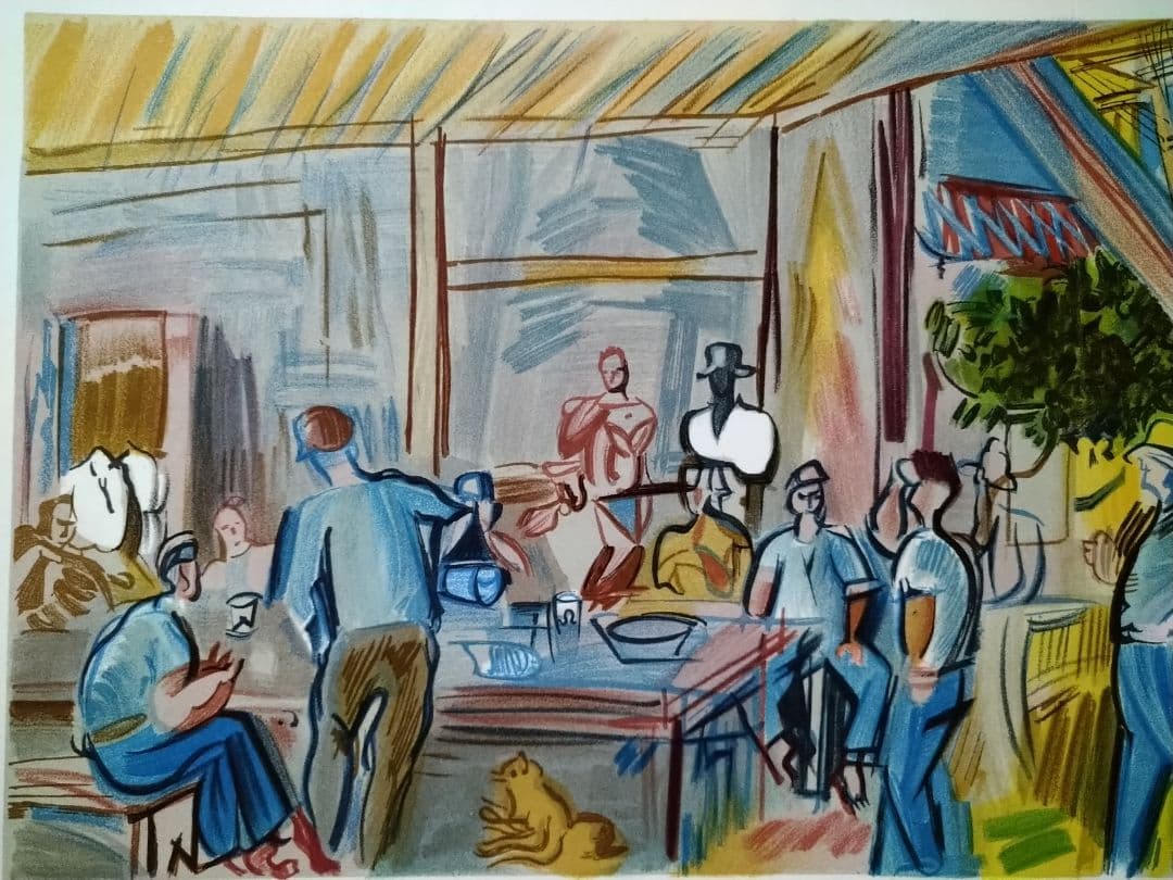 Dラウル・デュフィのリトグラフ｛ダブルサイズ｝