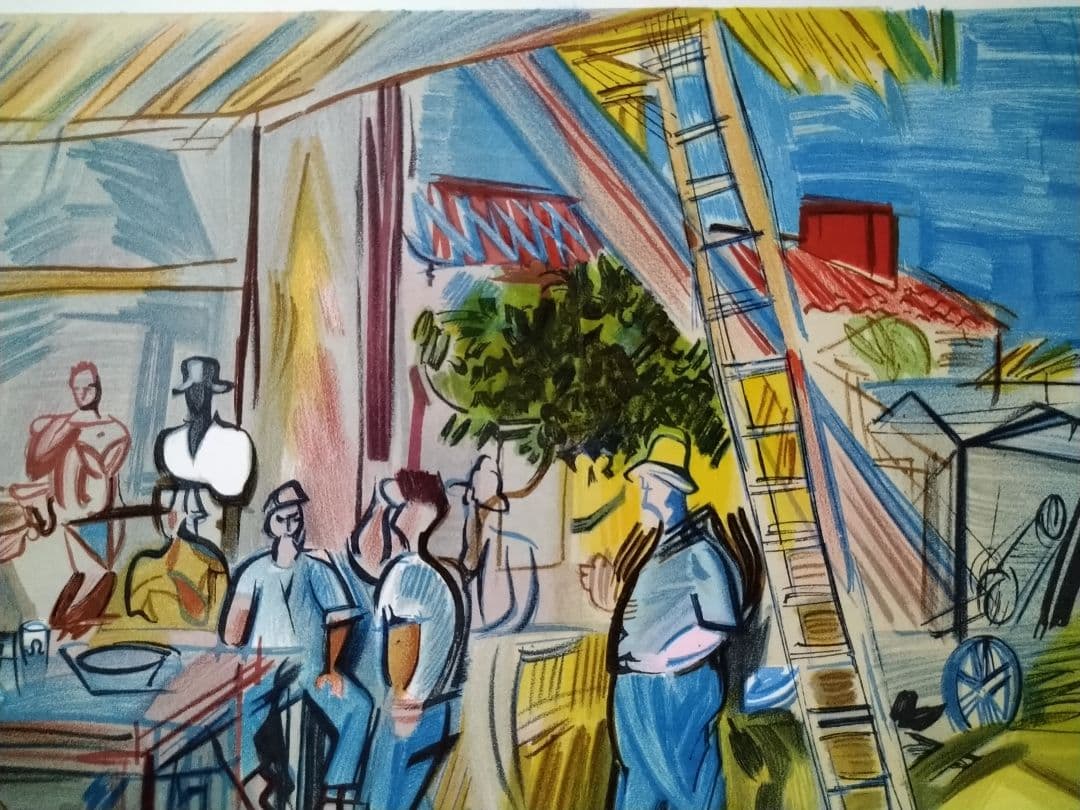 Dラウル・デュフィのリトグラフ｛ダブルサイズ｝