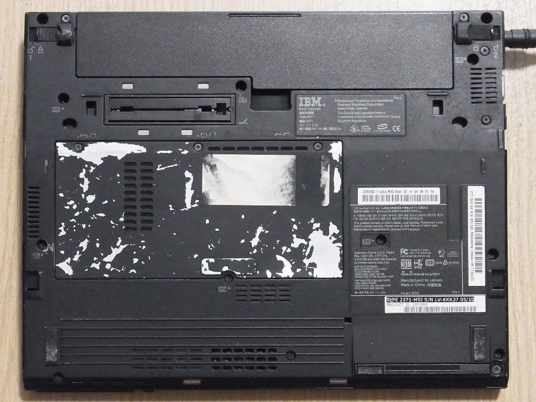 [動作確認済]ThinkPadX40 RunCoreSSD換装済