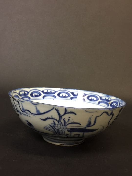 唐物 染付 青花茶碗 抹茶道具 古美術 中国古玩