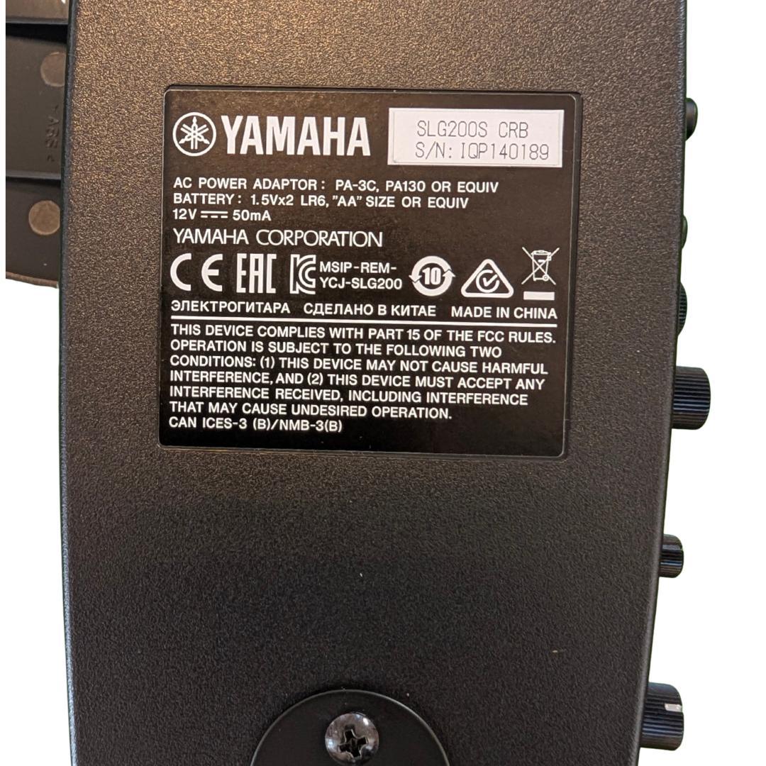 【美品】YAMAHA サイレントギター SLG200S CRB／ケース・説明書付