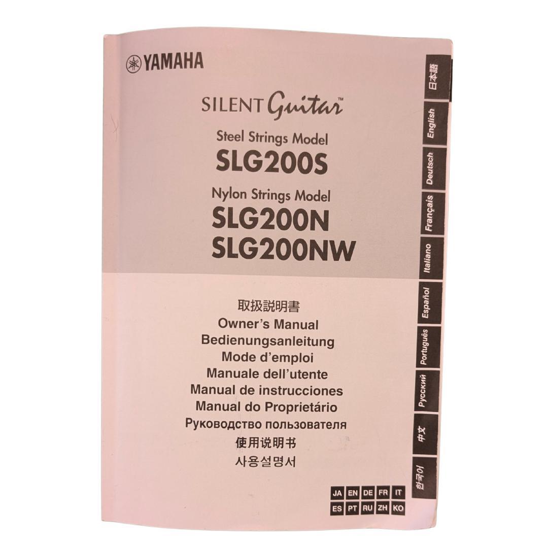 【美品】YAMAHA サイレントギター SLG200S CRB／ケース・説明書付