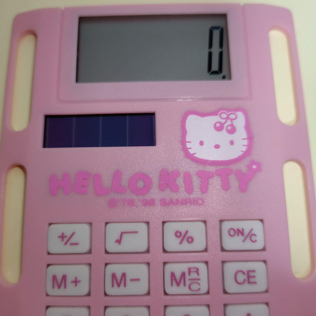 【レア】ハローキティ　手帳用　薄型　カード電卓　１９９８年　さくらんぼ