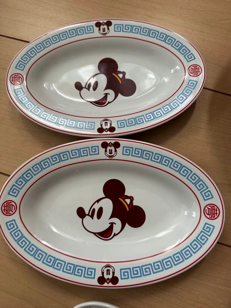 東京ディズニーリゾート ミッキー ラーメン皿、餃子皿、れんげ　セット