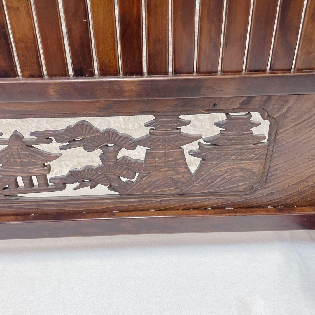 ✨希少✨　昭和レトロ 和風 間仕切り パーテーション 衝立 和柄彫り　レア