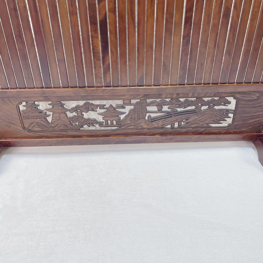 ✨希少✨　昭和レトロ 和風 間仕切り パーテーション 衝立 和柄彫り　レア