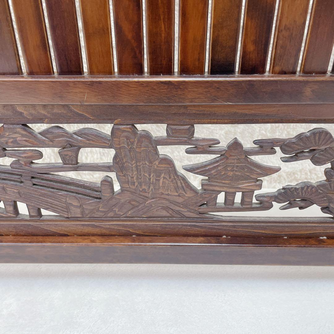 ✨希少✨　昭和レトロ 和風 間仕切り パーテーション 衝立 和柄彫り　レア