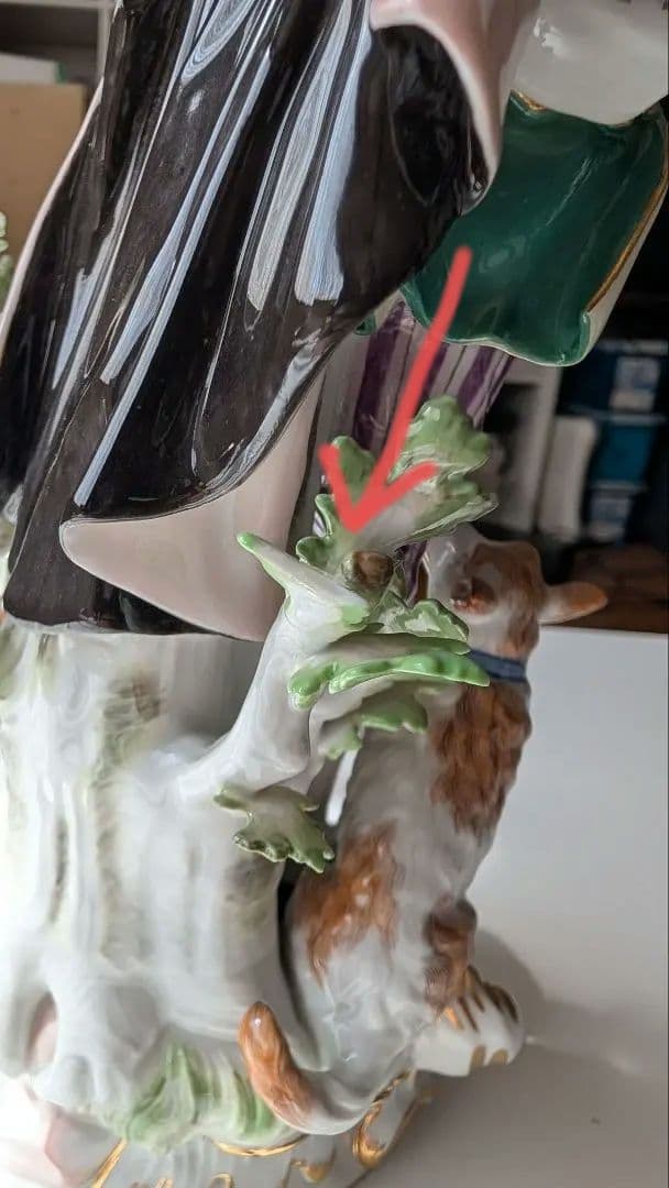 マイセン フィギュリン ペア ケンドラー 葡萄売りの少年＆羊飼いの少女 双剣