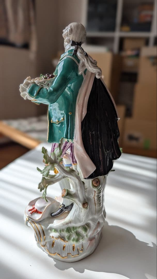 マイセン フィギュリン ペア ケンドラー 葡萄売りの少年＆羊飼いの少女 双剣