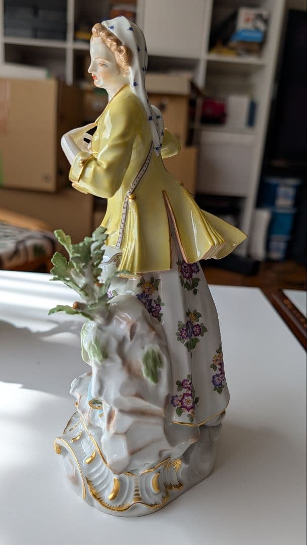 マイセン フィギュリン ペア ケンドラー 葡萄売りの少年＆羊飼いの少女 双剣