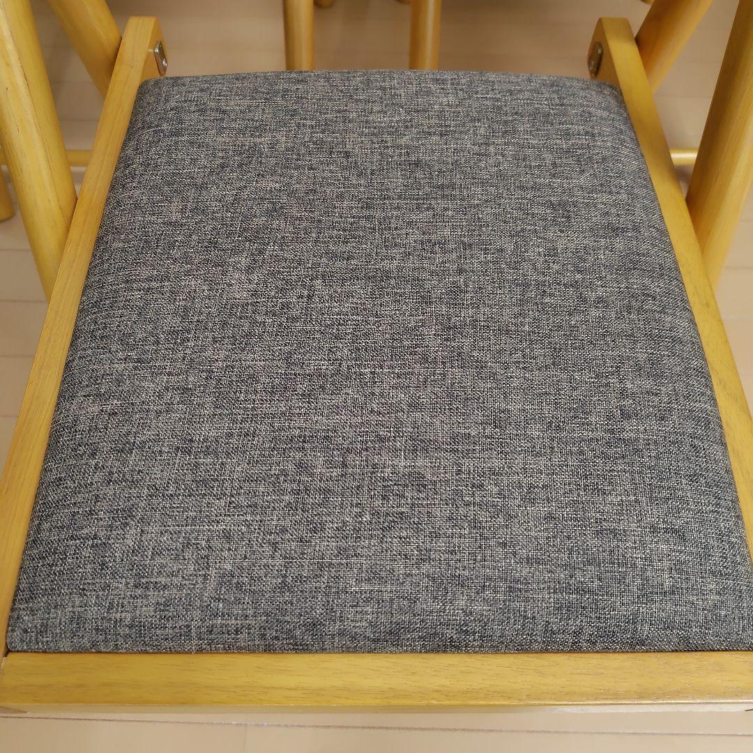 不二貿易 フォールディングチェアー ミラン(ナチュラル) FC-14　３脚