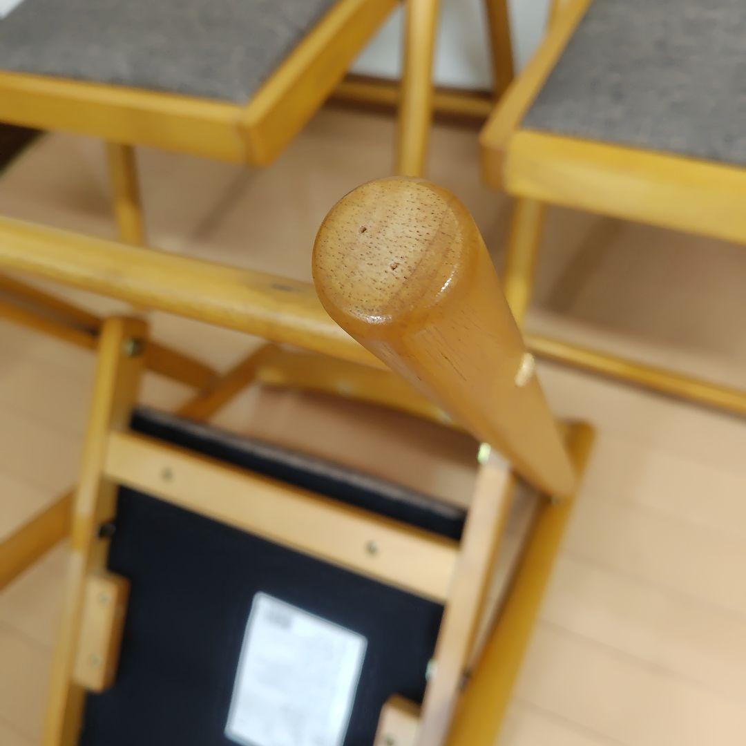 不二貿易 フォールディングチェアー ミラン(ナチュラル) FC-14　３脚