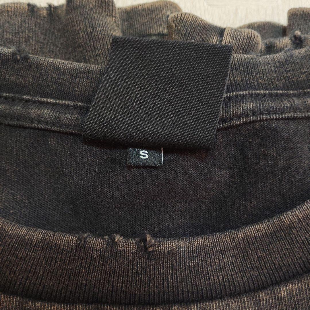 藤井風サン　ダメージロングTシャツ S 長袖　ダメロン