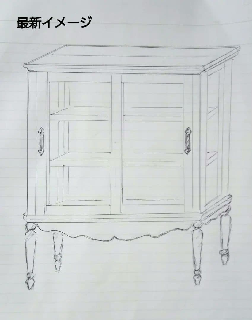 こまち　アンティーク調ショーケース