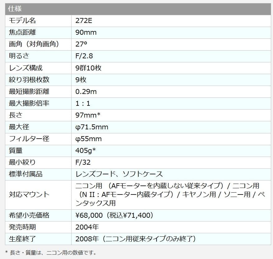 【ほぼ新品】SP AF90mm F2.8 Di MACRO 272E キャノン用