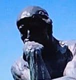 ロダンの「考える人」