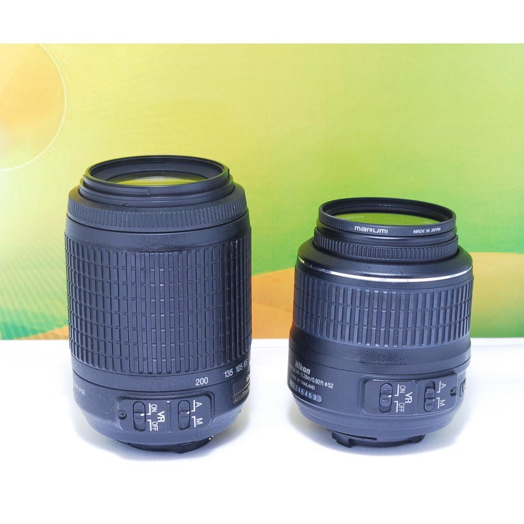 初心者おすすめ Nikon D3200 ダブルズーム スマホ転送OK 元箱付き