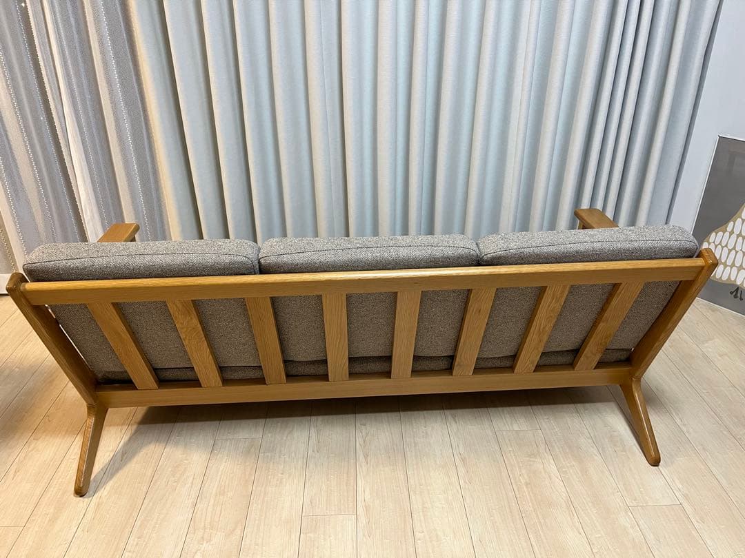 【美品】unico VISKA カバーリングソファ　3人掛け