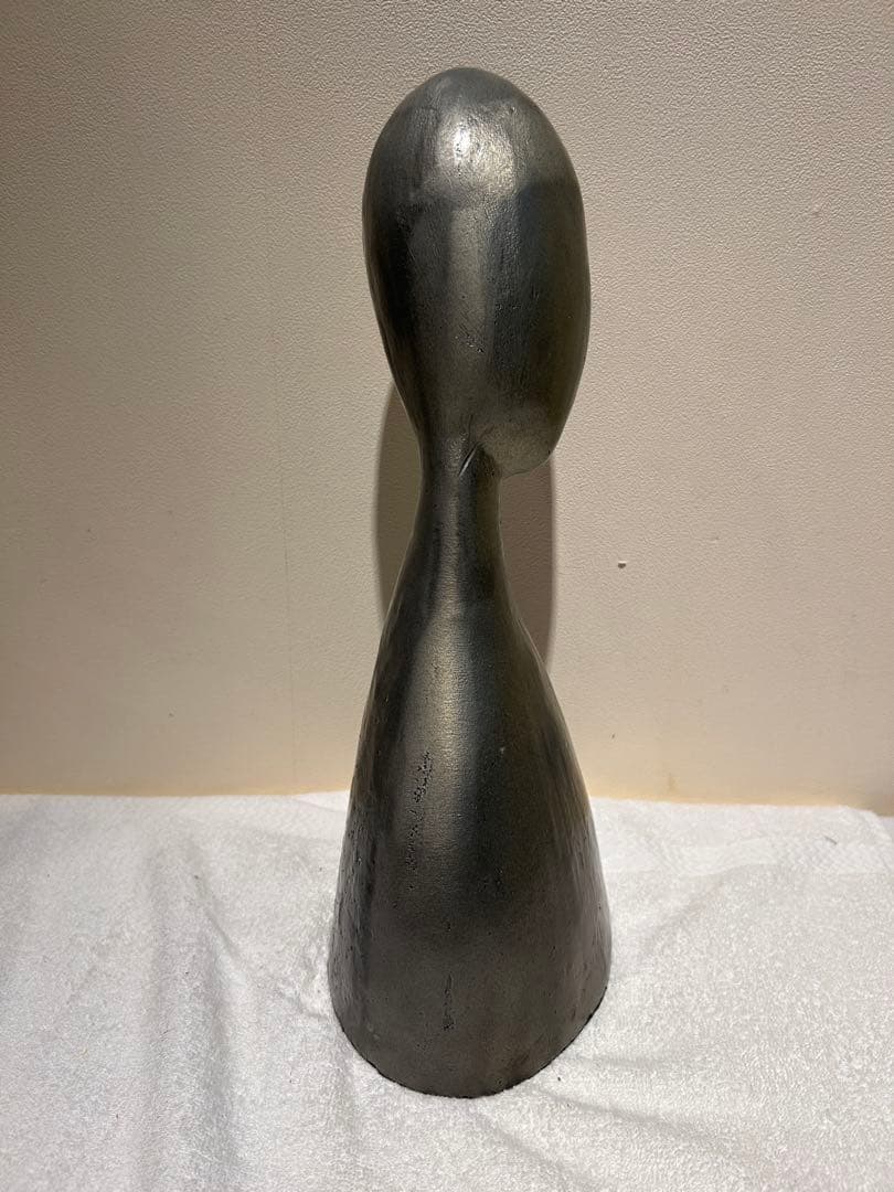 0123　人型オブジェ　インテリア　重量大　表面金属製　展示品